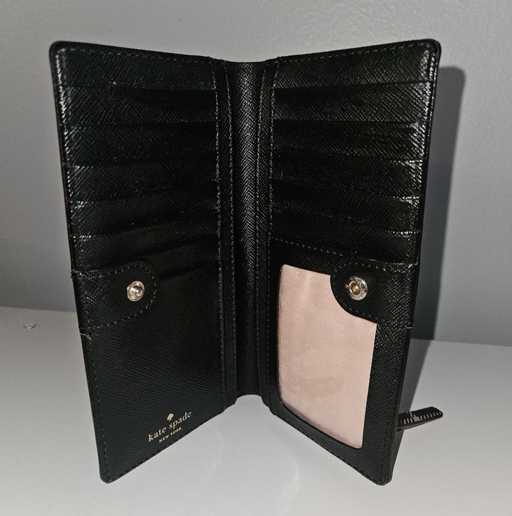 Kate Spade Plaid Pink & Black Wallet 🩷 - Picture 3 of 6